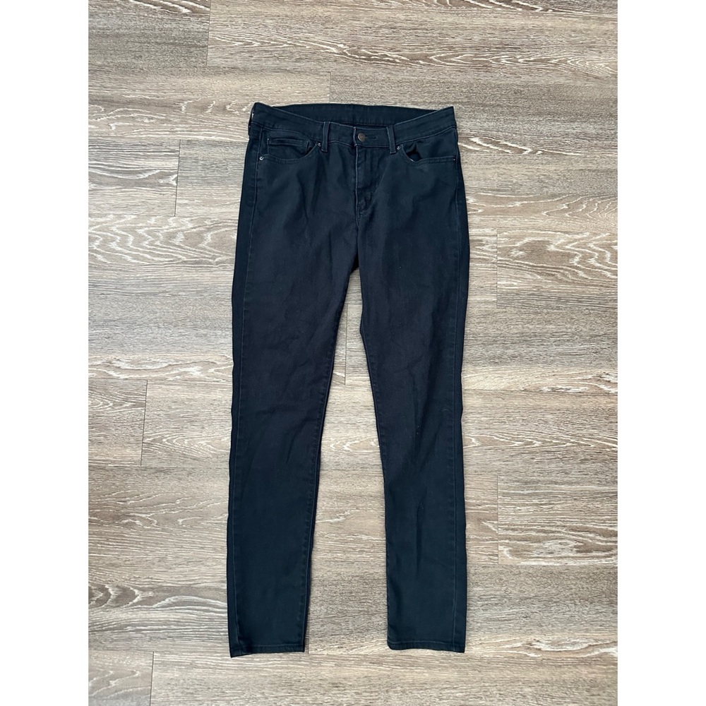 Levi's Black Skinny Jeans Stretchy Denim - Picture 3 of 8